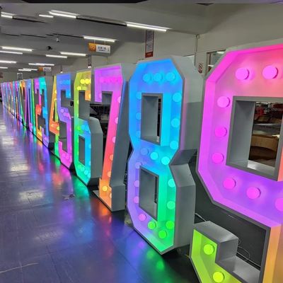 Fornitura di corrente continua specchi a neon a LED illuminati per pubblicità digitale all'aperto