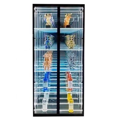 Fonte luminosa LED ad alta luminosità customisato Infinity Illusion mirror display case