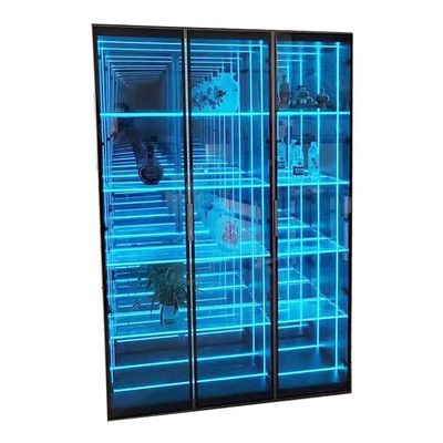 Cassa per display a specchio ad abismo infinito ad alta luminosità LED per decorazioni del prodotto 2024
