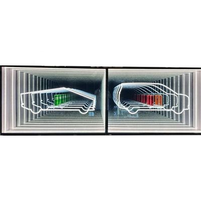 Cassa per display a specchio ad abismo infinito ad alta luminosità LED per decorazioni del prodotto 2024