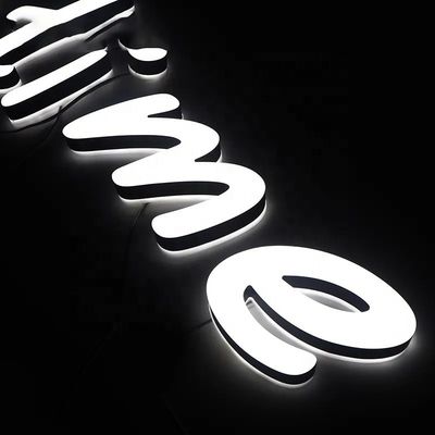 Segnaletica del centro commerciale Lettere retroilluminate a LED personalizzate con luce al neon e lettere in alluminio