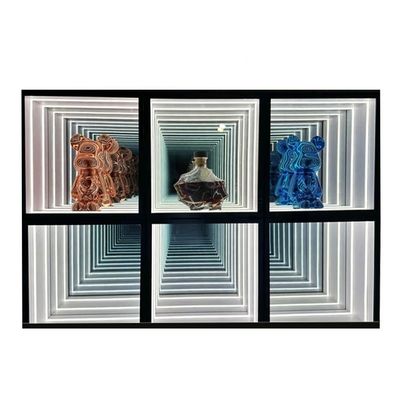 DC12V/AC110-220V Voltage Infinity Mirror Abyss Display Case per le vetrine del tuo negozio