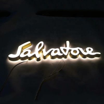 Segnaletica del centro commerciale Lettere retroilluminate a LED personalizzate con luce al neon e lettere in alluminio