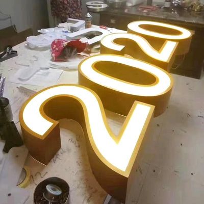 Segnaletica del centro commerciale Lettere retroilluminate a LED personalizzate con luce al neon e lettere in alluminio