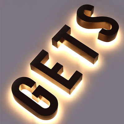 Fonte luminosa a neon a LED Segno di lettere in acciaio inossidabile a colori personalizzati per centri commerciali