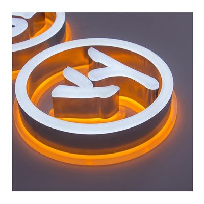 Dimensioni personalizzate segnali di lettere a LED 3D a luce frontale e retroilluminata per la pubblicità delle porte