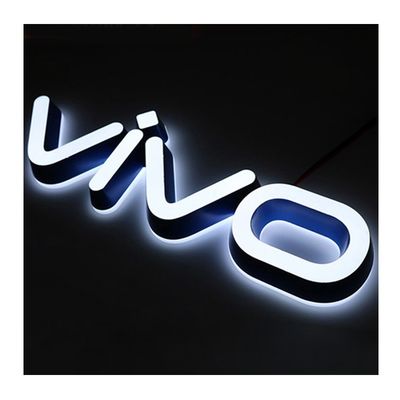 Dimensioni personalizzate segnali di lettere a LED 3D a luce frontale e retroilluminata per la pubblicità delle porte