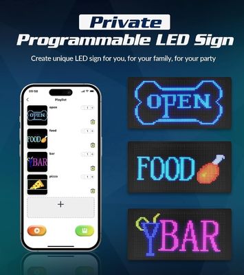 15.2CMx10.5CMx10.5CM Dimensioni del pacchetto Display LED flessibile con controllo APP intelligente