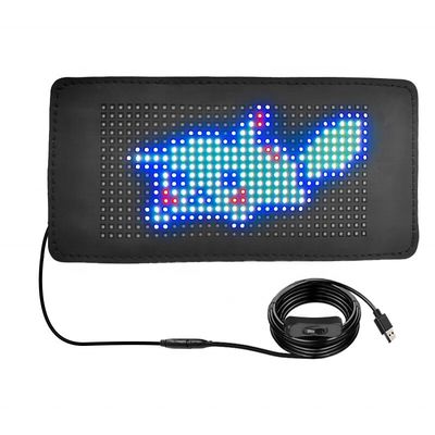 Pannello di visualizzazione della luce a LED flessibile ad angolo di vista elevato per il contrassegno della finestra della macchina Controllo APP intelligente