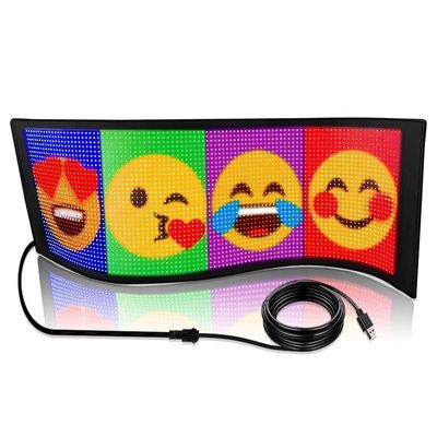 LED Scrolling Pubblicità USB Store Sign Custom Text GIF Segni per Store Car Bar Hotel