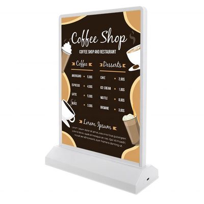 A4 Display stand a aspirazione magnetica ricaricabile a doppio lato