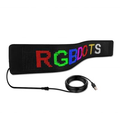 Display LED controllato da Bluetooth per abbigliamento e zaino con design flessibile