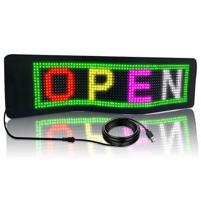5mm pixel pitch portabile pannello pubblicitario rotante parole personalizzate schermo per messaggio auto
