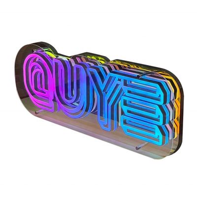Disegni personalizzati Specchi acrilici Lettera di luce a LED Elevate il tuo 2024 Product Store Front