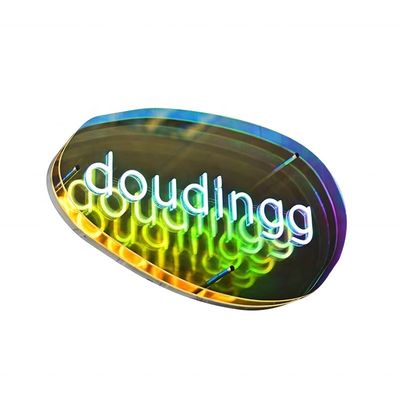 Lettera a LED personalizzata Luce specchio abissale per specchio magico Infinity Mirror Logo Sign