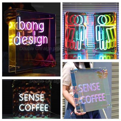 Lettera a LED personalizzata Luce specchio abissale per specchio magico Infinity Mirror Logo Sign