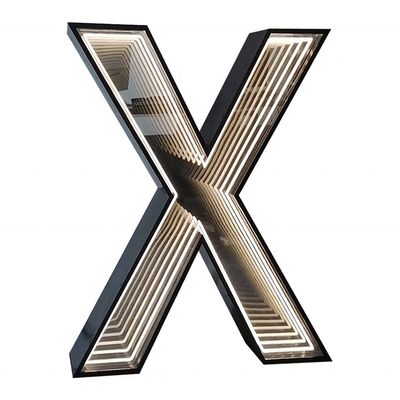 Disegni personalizzati segno a specchio infinito cartelloni 3D a LED per la decorazione dei cartelloni dei negozi