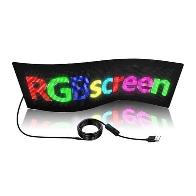 Display a LED flessibile controllato da Bluetooth App per segnaletica di taxi programmabile animata