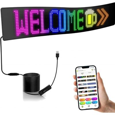 16*64dots/16*96dots Programmabile LED Car Display Screen con matrice RGB e rating IP66