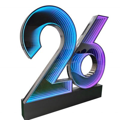 Negozio Infinity Effect Neon Sign con Custom 3D Abyss Infinity Mirror Advertisement