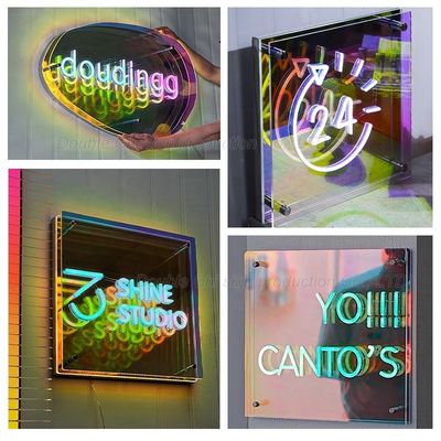 Lettere a LED personalizzate per interni 3D Acrylic Mirror per pareti
