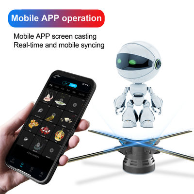 2024 Tecnologia 65cm 4 lame 3D Hologram Display Ventilatore per display olografico interno
