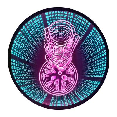 Segno 3D Infinity Mirror Mini RGB Acrilico Neon Sign LED Lettere Light Box Sign