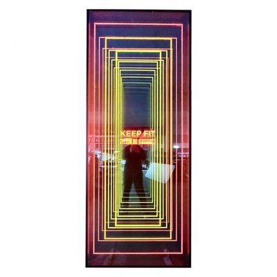 Segno 3D Infinity Mirror Mini RGB Acrilico Neon Sign LED Lettere Light Box Sign
