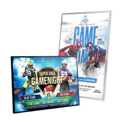 Cartelloni cinematografici a LED magnetici personalizzati Light Box per cinema con telaio in alluminio pubblicitario