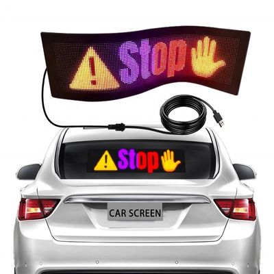 Progettazione Taxi Retro Window Display Digitale Controllo App Led Pubblicità Schermata