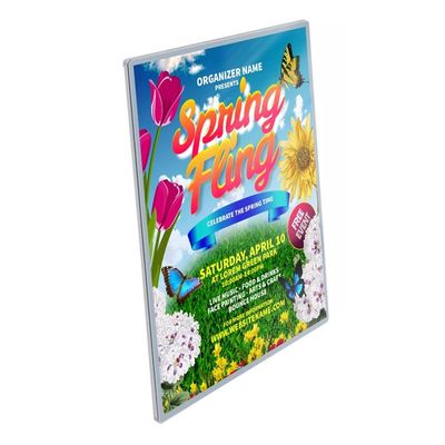 A3 Desktop pubblicitario Light Box Acrilico lampeggiante Led Light Tavolo Display Menu Card