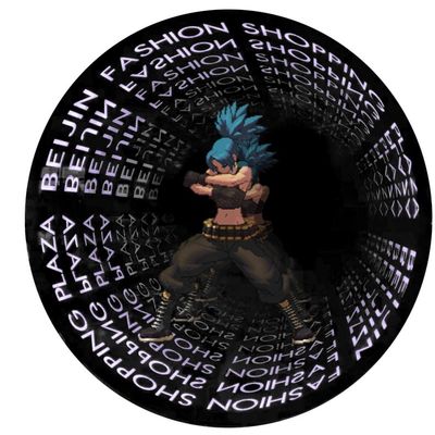 300000 ore di lavoro vita interiore 3D olografico LED ventilatore per display di cartelloni