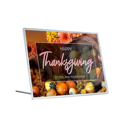 9 mm di spessore telaio in alluminio Ultra Slim Light Box per cartelloni pubblicitari fast food