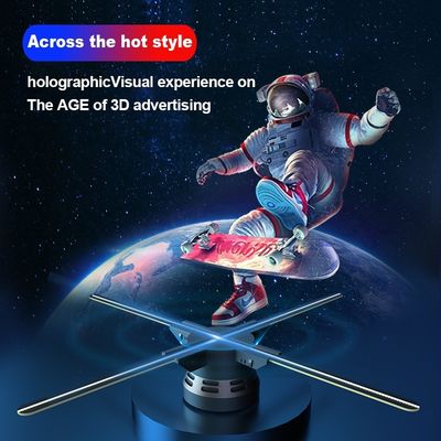 OEM 2024 60cm 4 lame 3D Hologram Display Fan per display olografico ad alta luminosità