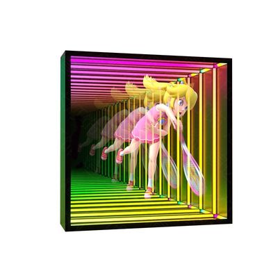 Decorazione sofisticata Specchio Infinito 3D LED Hologram Fan con alimentazione AC