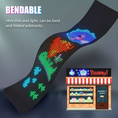 Smart APP controllato schermo LED flessibile per visualizzazione personalizzata del messaggio sulla segnaletica interna