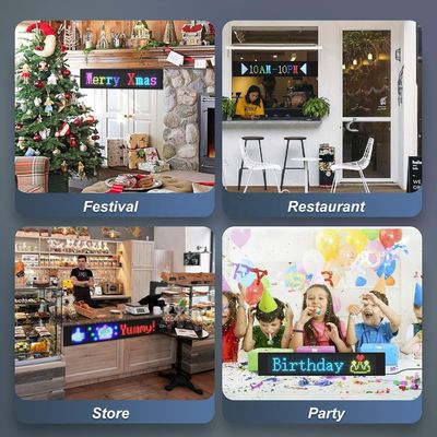 Smart APP controllato schermo LED flessibile per visualizzazione personalizzata del messaggio sulla segnaletica interna