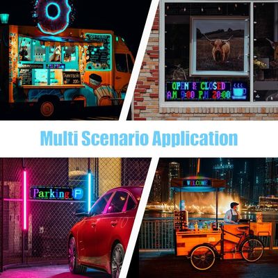 Display LED flessibile pannelli matrice HD Full Color APP Control Soft Rear Window Car Sign