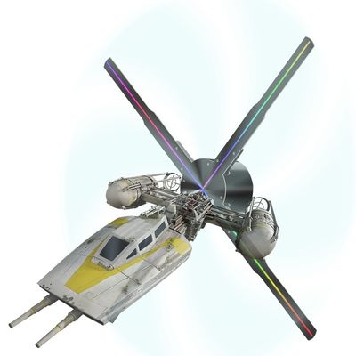 5mm Pixel Pitch Fan Hologram 3D Advertising Projector per il merchandising visivo interno
