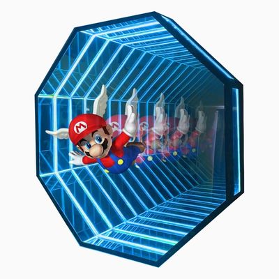Hologramma 3D Abyss Mirror LED Strip Fonte di luce Fann Hologramma Fann pubblicitario Light Box