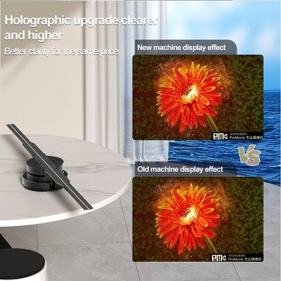 Pubblicità 3D all'interno Ventilatore olografico a led 45 cm Display a luce a led con controllo cloud