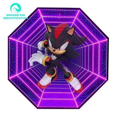 Fornitura di alimentazione AC 3D Hologram Fan Infinity LED Mirror per 300000 ore di vita