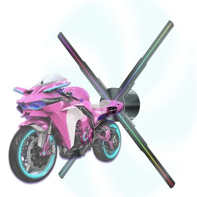 Fan olografico 3D 50Cm 65Cm 42Cm 100Cm Pubblicità all'aperto OEM Connettività APP SD Card