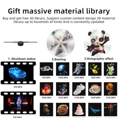 Contrasto 1 1000000 42cm 3D Hologram Fan Display con schermo ad alta risoluzione