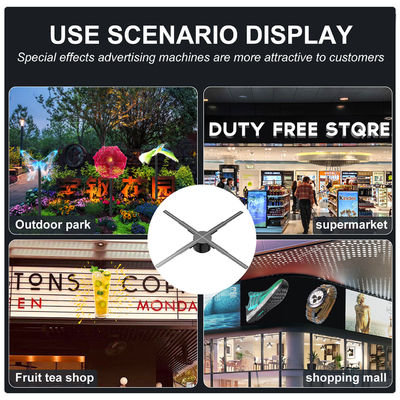 Splice 62cm LED Fan per luminosità 1800 3D Hologram Display Cloud Control Advertising
