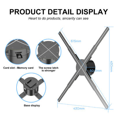 3D Hologram Fan Projector 62cm Holographic Fan per la proiezione di display LED Holographic