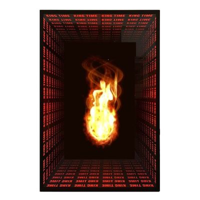 Delicato ventilatore a LED 3D display ologramma per specchietto infinito Lettere di canale di tracciamento a LED