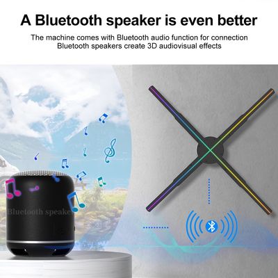 Funzionalità di fusione 56cm 4Blades 1920*1080 5mm Pixel Pitch 3D Hologram Fan per la pubblicità
