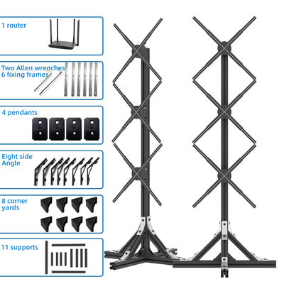 Splice Function 1800 Brightness LED Fan proiettore ologramma 3D per display a parete