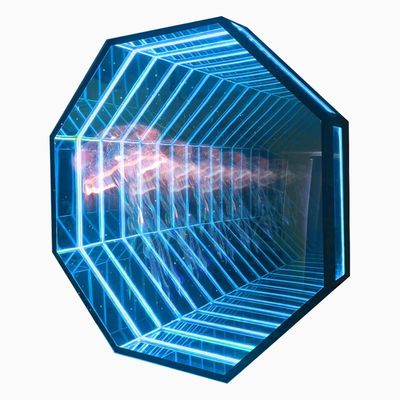 Delicato segnale a specchio a LED personalizzato con ologramma 3D e 300000 ore di vita